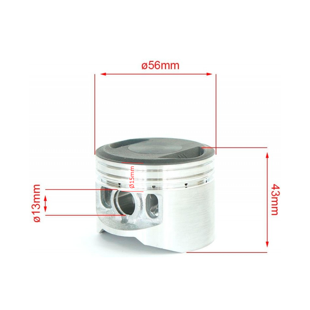 Kit - piston 140/150cc Ø 56mm / cav. 13 - YCF (YX , tipo CRF) / Pitbike