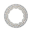 Aro decorativo, branco, jante 7" - TOX (ATV)