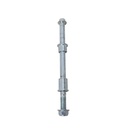 Eixo da roda dianteira 185x12mm c/ casquilhos (12x18x15 / 12x18x28) - Neovolt (Runner/Go-x/Go-X2/Go-X2 PRO)