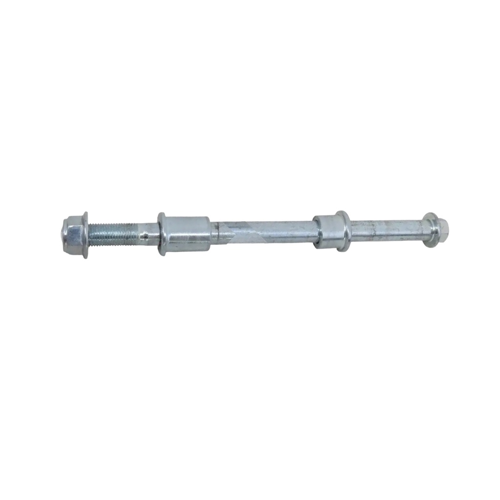 Eixo da roda dianteira 185x12mm c/ casquilhos (12x18x15 / 12x18x28) - Neovolt (Runner/Go-x/Go-X2/Go-X2 PRO)