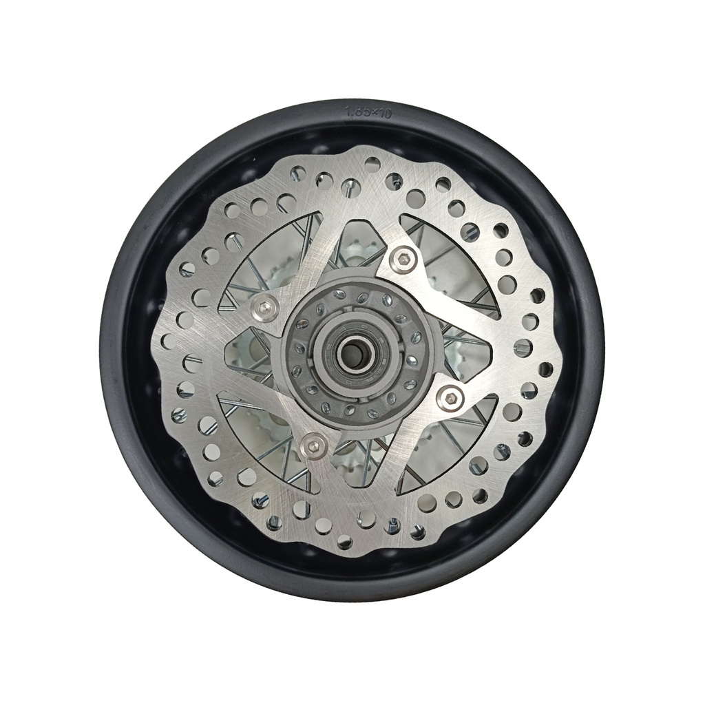 Jante traseira completa 10" (1.85 x10", eixo 15mm) - YCF / Pitbike