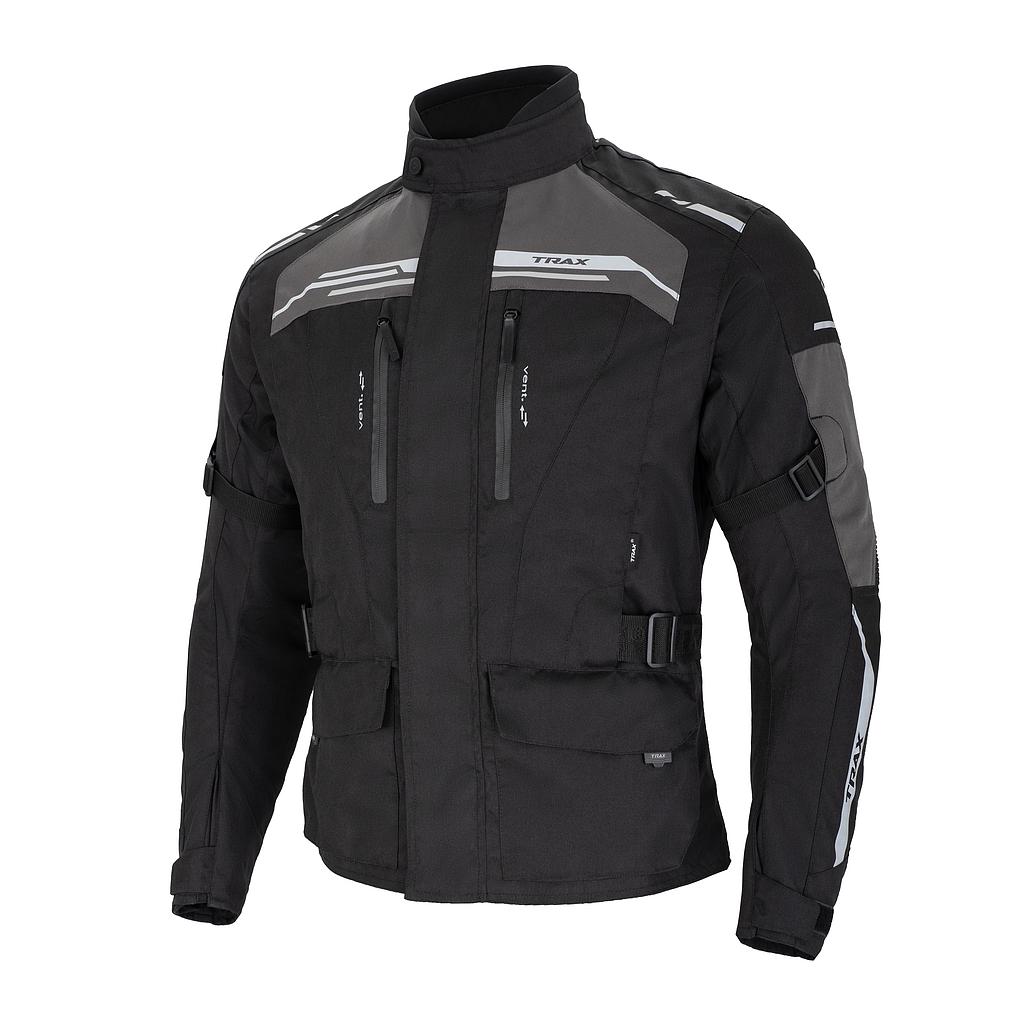 TRAXMOTO: Casaco Vegas Black/Titanium Grey - Homem