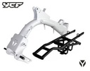 Quadro completo (branco) para mono-braço (Sub-quadro incluido), YCF (START 88) / Pitbike