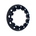 Aro decorativo jante 7" (Ø 200mm) preto - TOX (ATV)