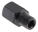 Adaptador de Rosca de Espelho. Converte M10 (rosca direita) em M8 (rosca direita) (Preto)